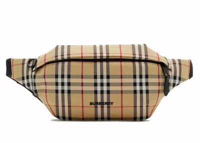 Pre-owned Burberry Sonny Belt Bag In Archive Beige (8069755 A7026)