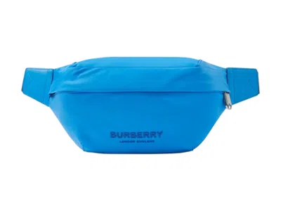 Pre-owned Burberry Sonny Belt Bag In Blue