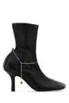Burberry Sophisticated Black Leather Pumps With 6 Cm Heel In Black