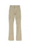 Burberry Men Cappuccino Cotton Cargo Pant In Brown