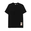 Burberry Mens Black Logo-patch Regular-fit Cotton-jersey T-shirt In A1189
