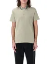 Burberry Cotton Polo Shirt In Green