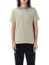 Burberry Cotton Polo Shirt In Green