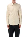 Burberry Man Shirt Beige Size Xxl Cotton In Neutral