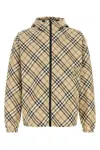 Burberry Men Embroidered Polyester Reversible Jacket