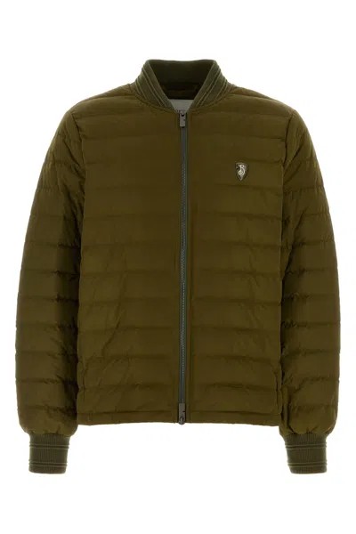 Burberry Olive Green Polyester Jacket