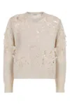 Burberry V-neck Perforated Rib Sweater