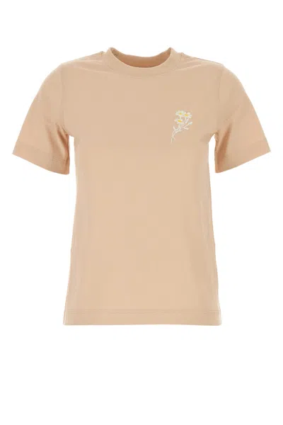 BURBERRY BURBERRY PEACH COTTON T-SHIRT