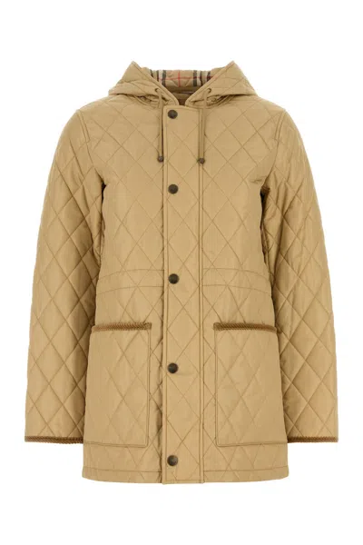 BURBERRY BURBERRY BEIGE NYLON JACKET