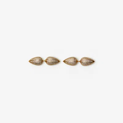 BURBERRY BURBERRY SPEAR PAVÉ STUD EARRINGS