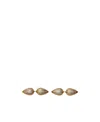 Burberry Spear-shaped Logo Earrings In Yellow