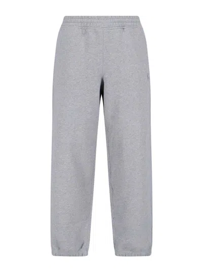 Burberry 'check' Track Pants In Gray