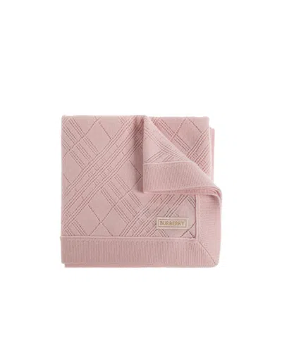 Burberry Square Blanket In Pink