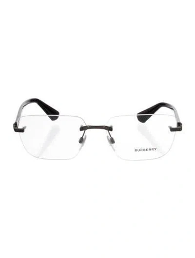 Pre-owned Burberry Square Eyeglasses In Black