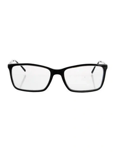 Pre-owned Burberry Square Eyeglasses In Black