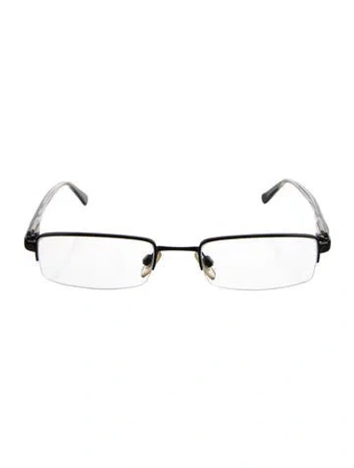 Pre-owned Burberry Square Eyeglasses In Black