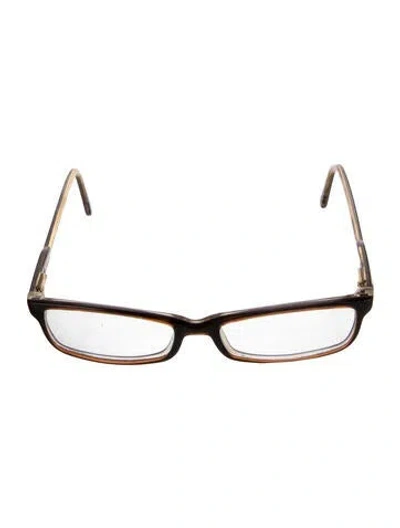 Pre-owned Burberry Square Eyeglasses In Brown
