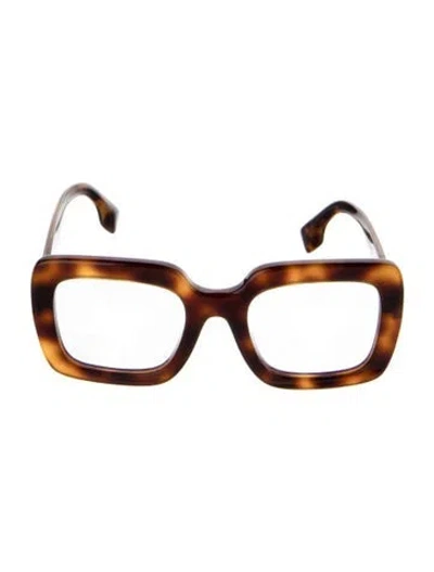 Pre-owned Burberry Square Eyeglasses In Brown