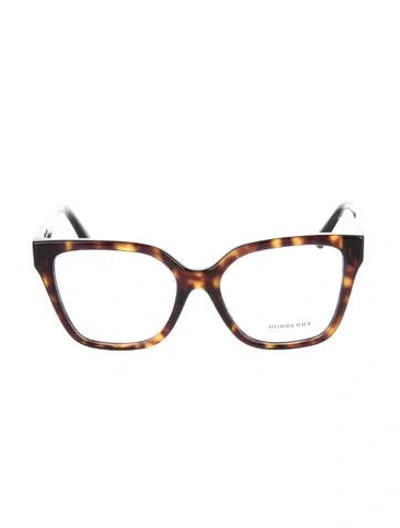 Pre-owned Burberry Square Eyeglasses In Brown