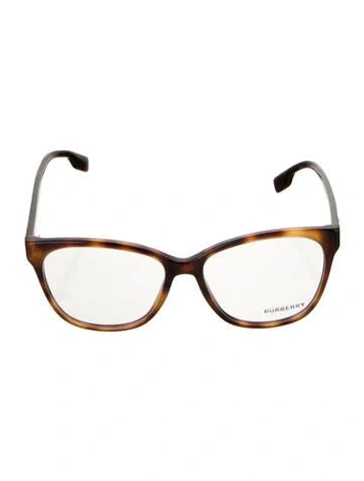 Pre-owned Burberry Square Eyeglasses In Brown