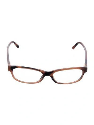 Pre-owned Burberry Square Eyeglasses In Brown