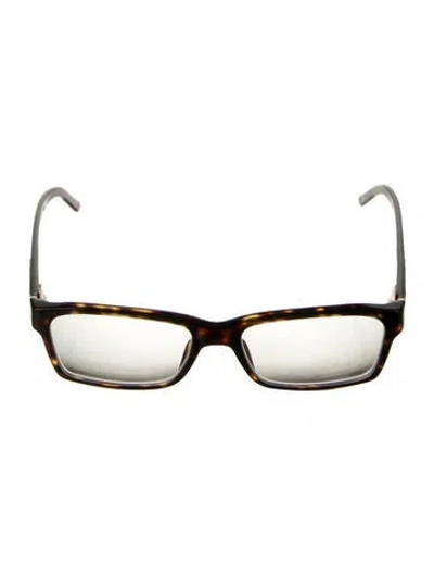 Pre-owned Burberry Square Eyeglasses In Brown