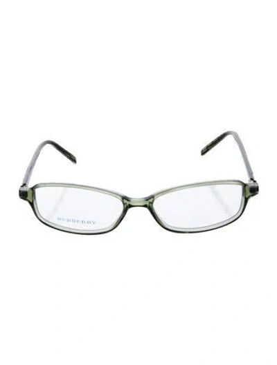 Pre-owned Burberry Square Eyeglasses In Green