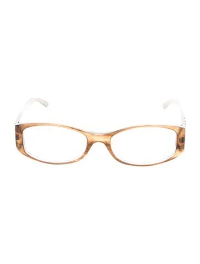 Pre-owned Burberry Square Eyeglasses In Neutral