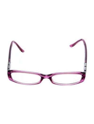 Pre-owned Burberry Square Eyeglasses In Purple
