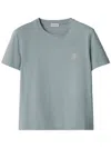 Burberry Square-fit Cotton T-shirt In Blue