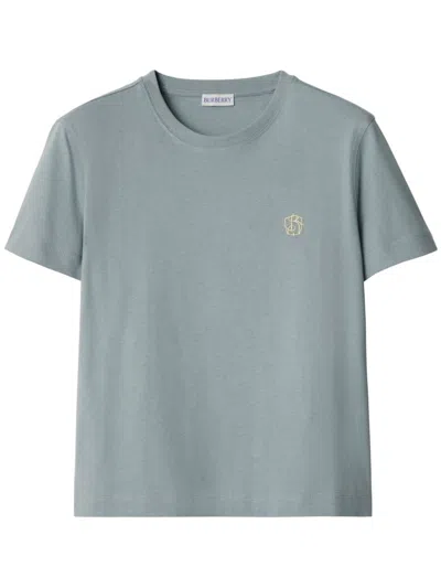 Burberry Square-fit Cotton T-shirt In Gray