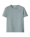 Burberry Square-fit Cotton T-shirt In Gray