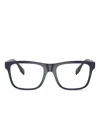 Burberry Square-frame Glasses In Brown