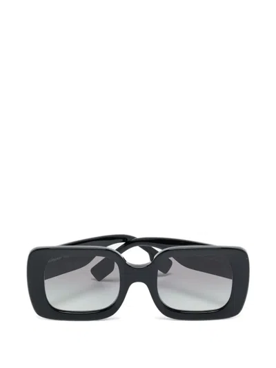 Pre-owned Burberry Square-frame Sunglasses In Black
