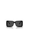 Burberry Womens Black Be4406u Square-frame Acetate Sunglasses In Black