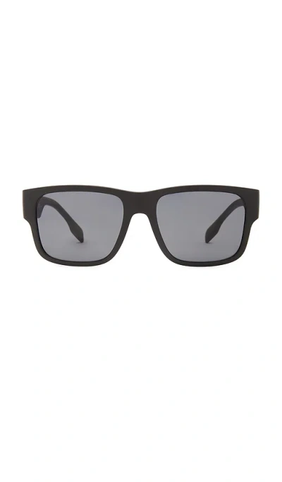 Burberry Square Knight Sunglasses In Matte Black
