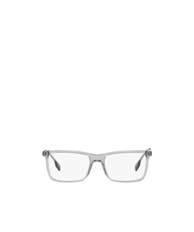 Burberry Square Logo Glasses In White