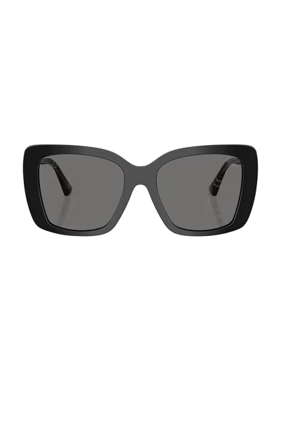 Burberry Dark Grey Butterfly Ladies Sunglasses Be4457f 416587 55 In Black