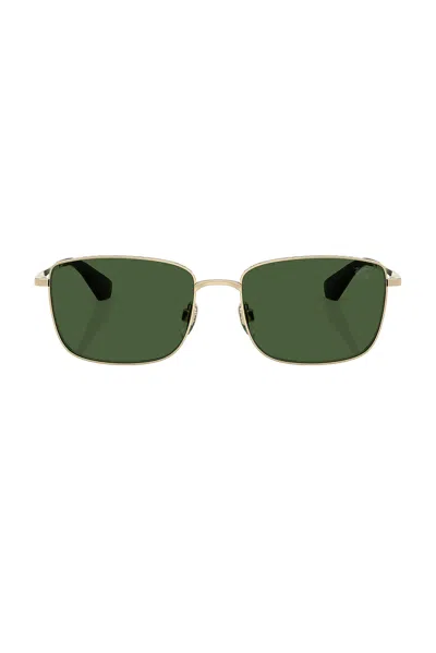 Burberry Square Sunglasses In Light Gold