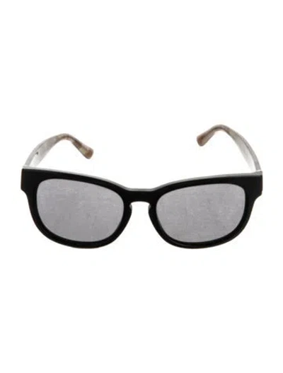 Pre-owned Burberry Square Tinted Sunglasses In Black