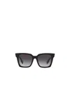 Burberry Black Acetate Sunglasses In Black