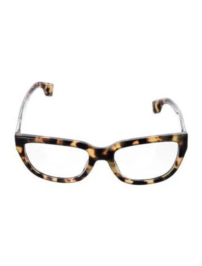 Pre-owned Burberry Square Tinted Sunglasses In Brown