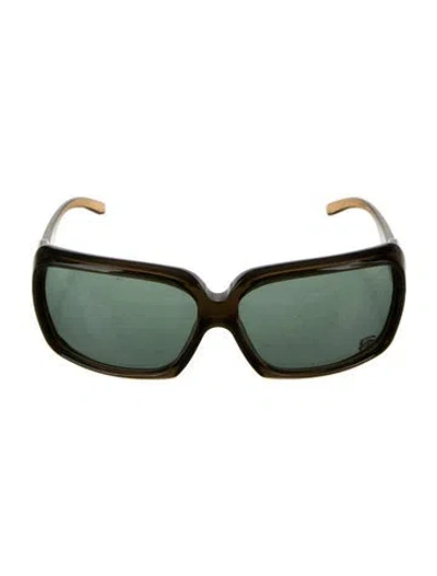 Pre-owned Burberry Square Tinted Sunglasses In Brown