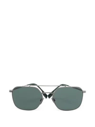 Pre-owned Burberry Square-frame Sunglasses In Grey