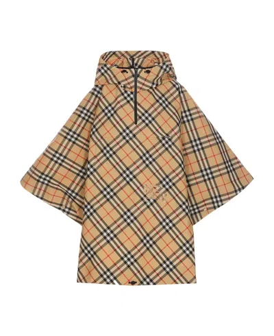 Burberry St Cady Cape - Xs/s M/l In Brown