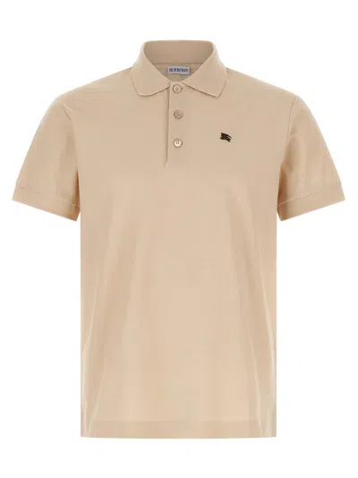 Burberry Beige Stan Med Polo Shirt In Gold
