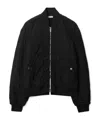 Burberry Stand Up-collar Quilted Bomber Jacket In Black