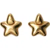 Burberry Star Earrings In Gold