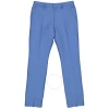 BURBERRY BURBERRY STEEL BLUE MOHAIR WOOL CLASSIC FIT TAILORED TROUSERS