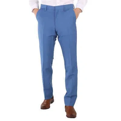 Pre-owned Burberry Steel Blue Mohair Wool Classic Fit Tailored Trousers In Multicolor